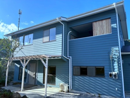 海のような色の外観!