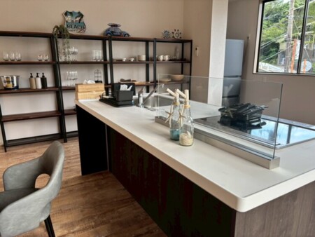 広々キッチンでみんなで料理