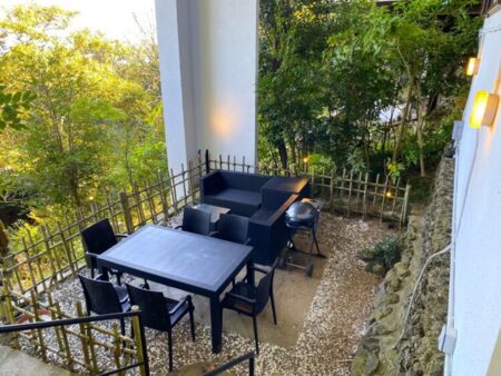 屋根付きBBQテラス